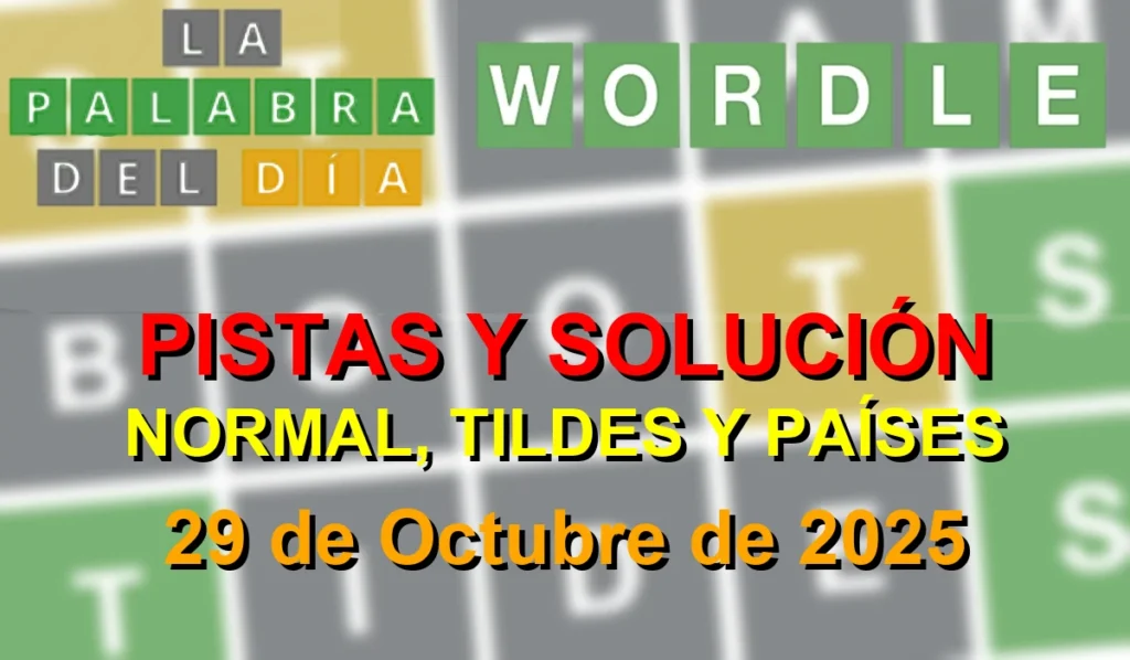 Solución La palabra del día de 29 de Octubre de 2025