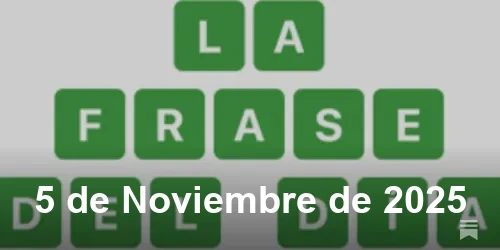 Solución La Frase del Día de 5 de Noviembre de 2025