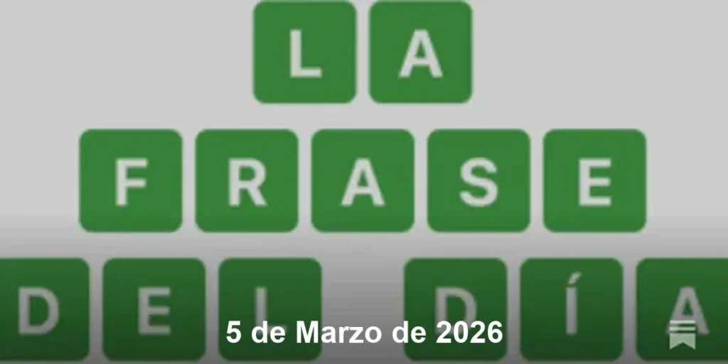Solución La Frase del Día #720 – 5 de Marzo de 2026
