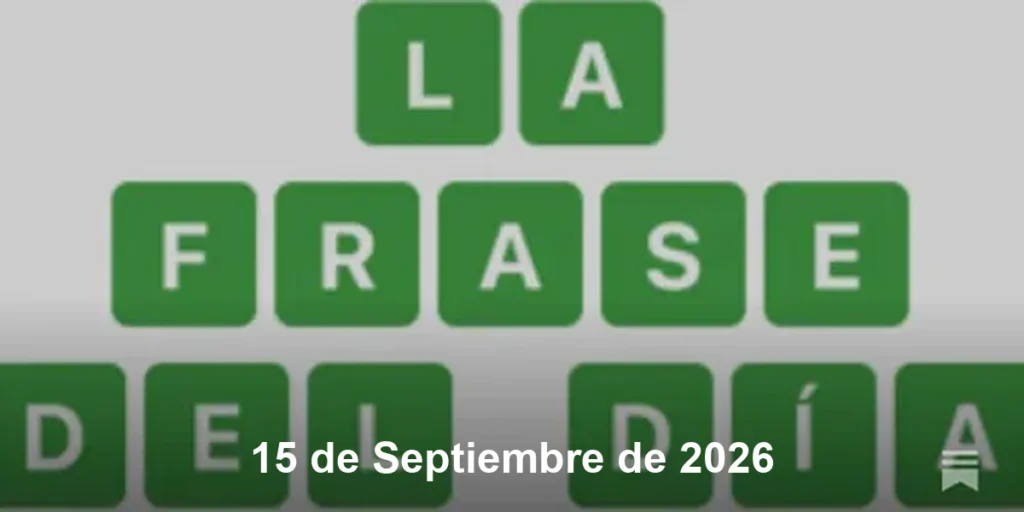 Solución La Frase del Día #914 – 15 de Septiembre de 2026