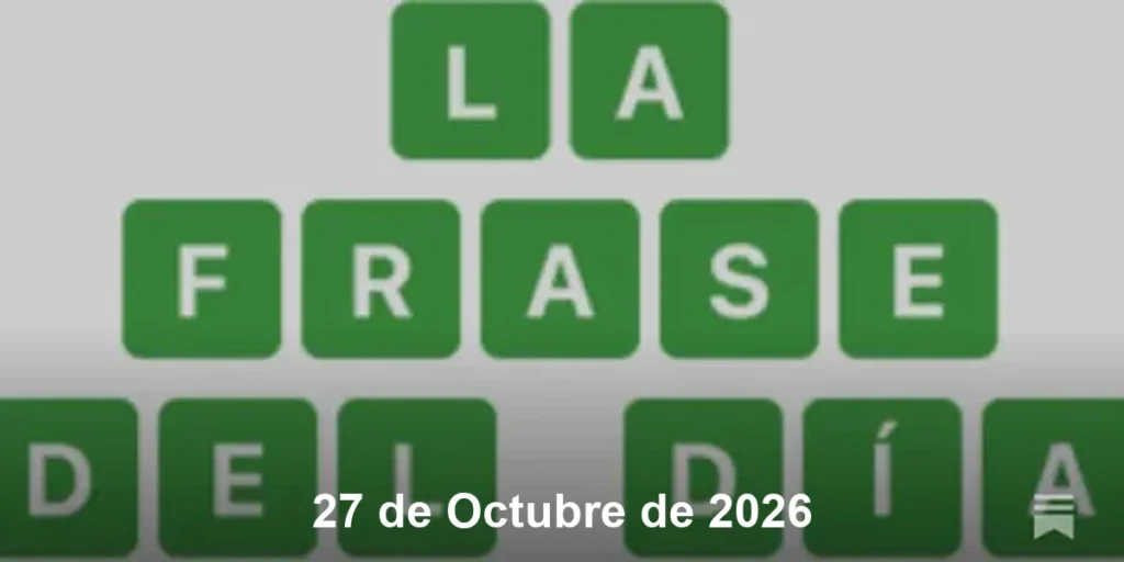 Solución La Frase del Día #956 – 27 de Octubre de 2026